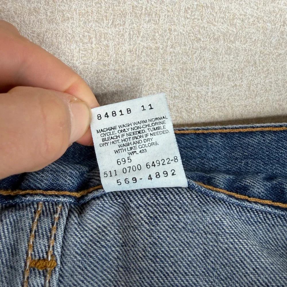 NEW Vintage Levis 569 Loose Straight Fit Jeans Made in USA Blue Denim 38x32